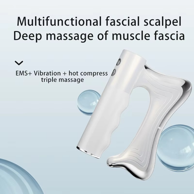 Electric Fascia Massager with Heat & Microcurrent