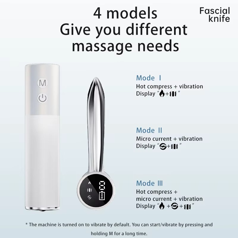 Electric Fascia Massager with Heat & Microcurrent