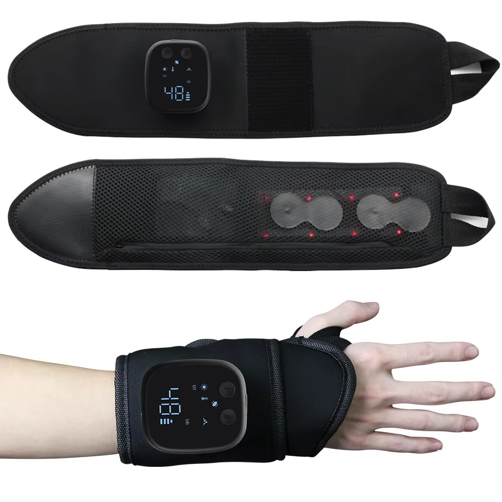 Heated EMS Wrist Massager for Pain Relief