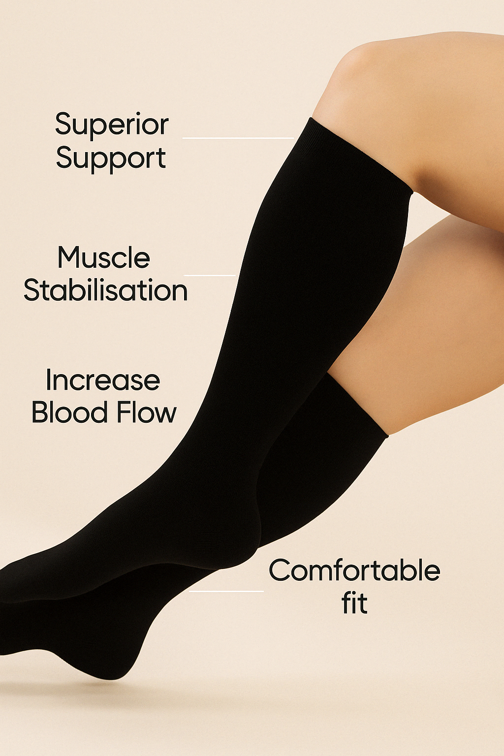 VitalFlow Plus Size Compression Socks