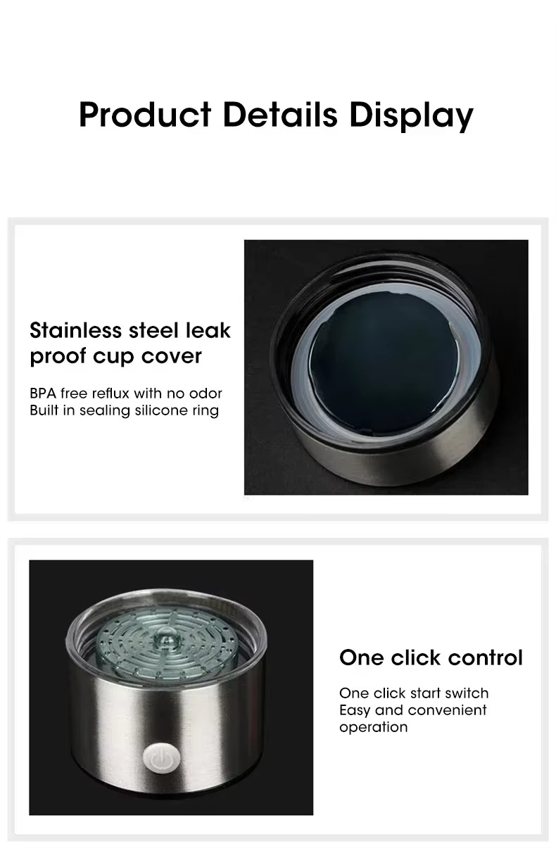 Portable Electrolytic Hydrogen Water Cup