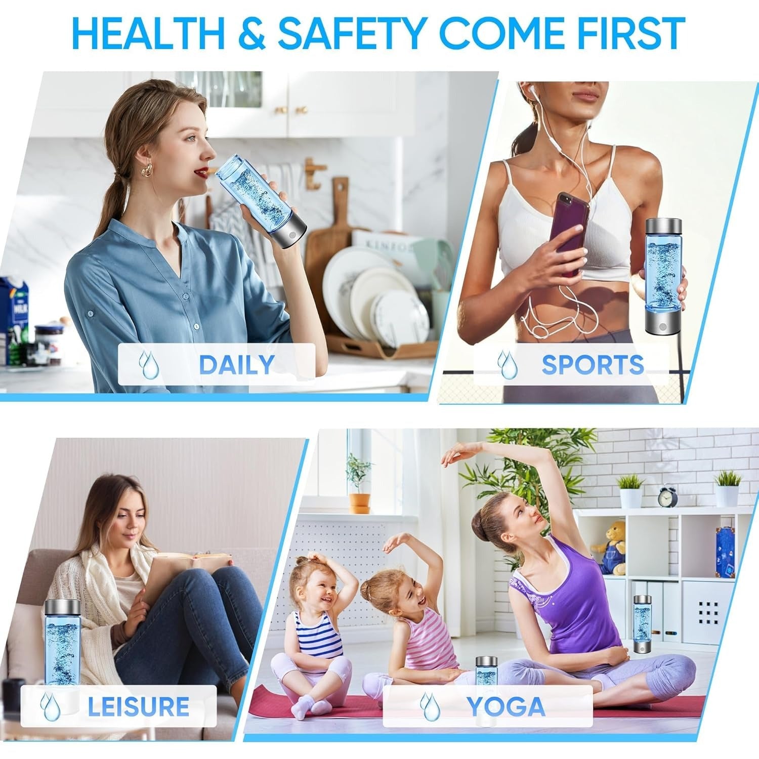 Portable Electrolytic Hydrogen Water Cup