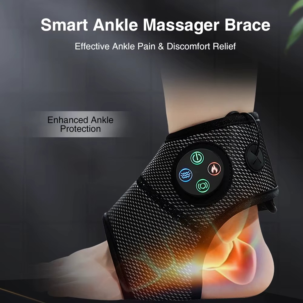 Smart Ankle Massage Brace with Heat & Vibration
