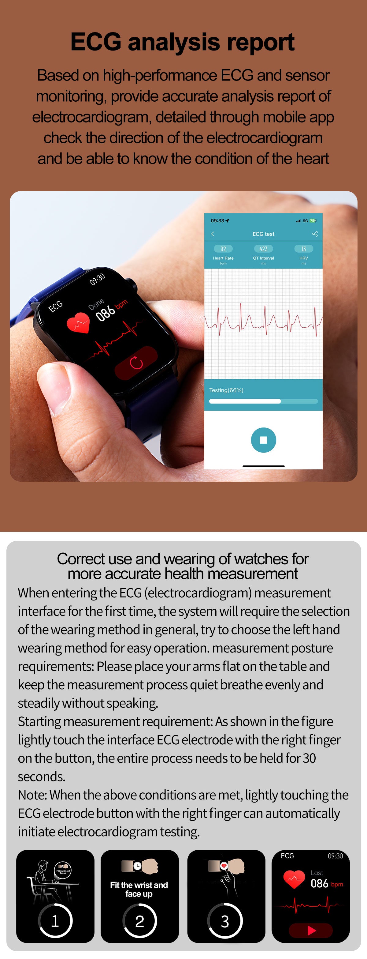 Health and Fitness Smart Watch