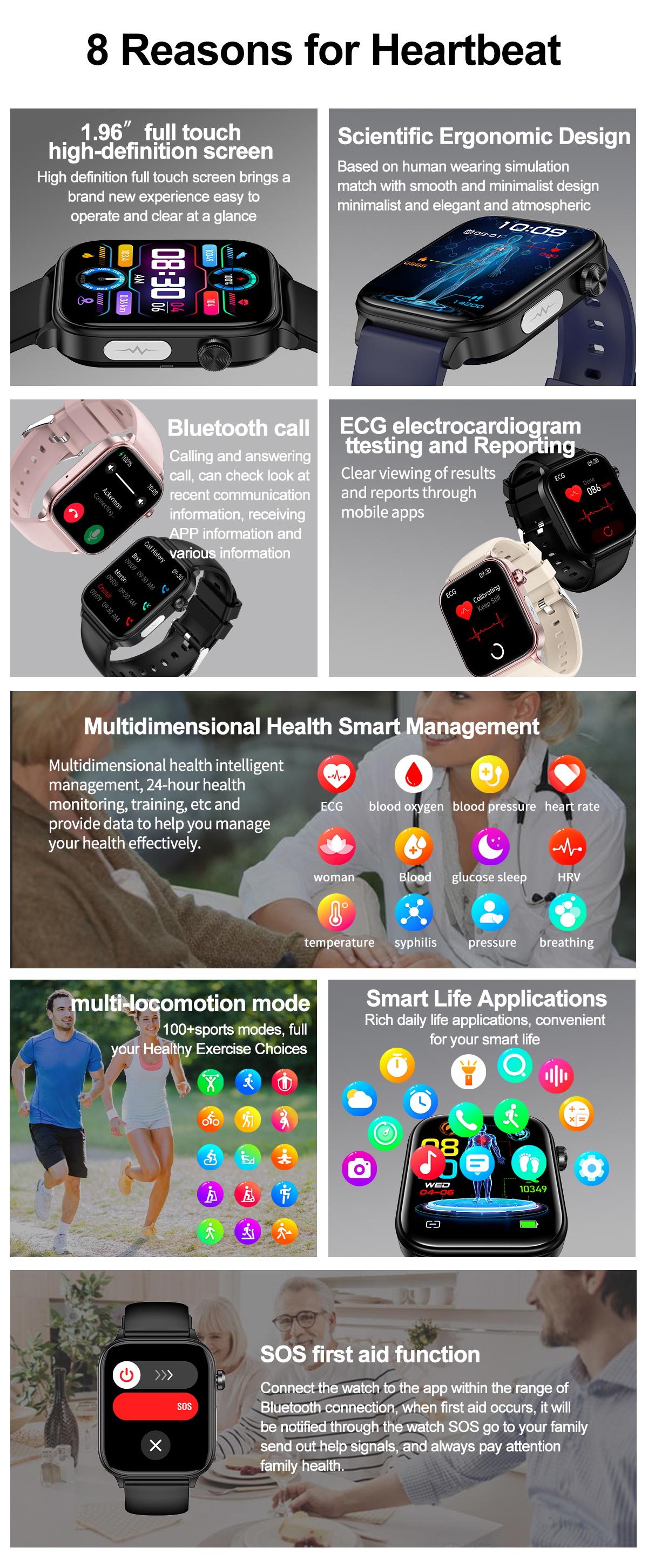 Health and Fitness Smart Watch