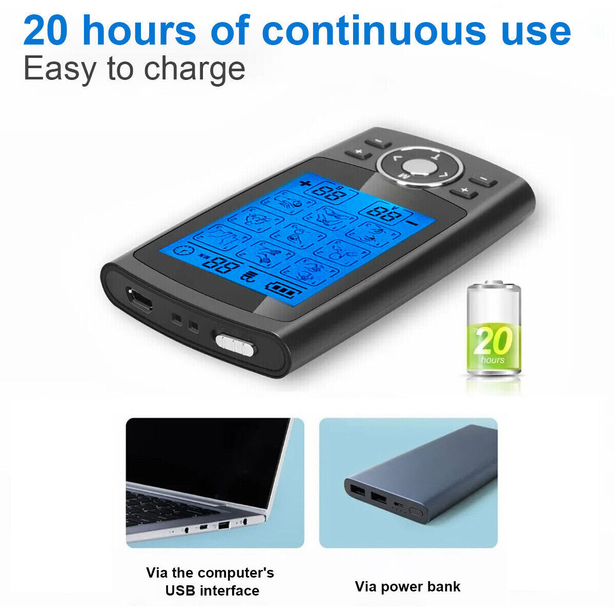 HealTech TENS / EMS Machine Premium 36 Modes