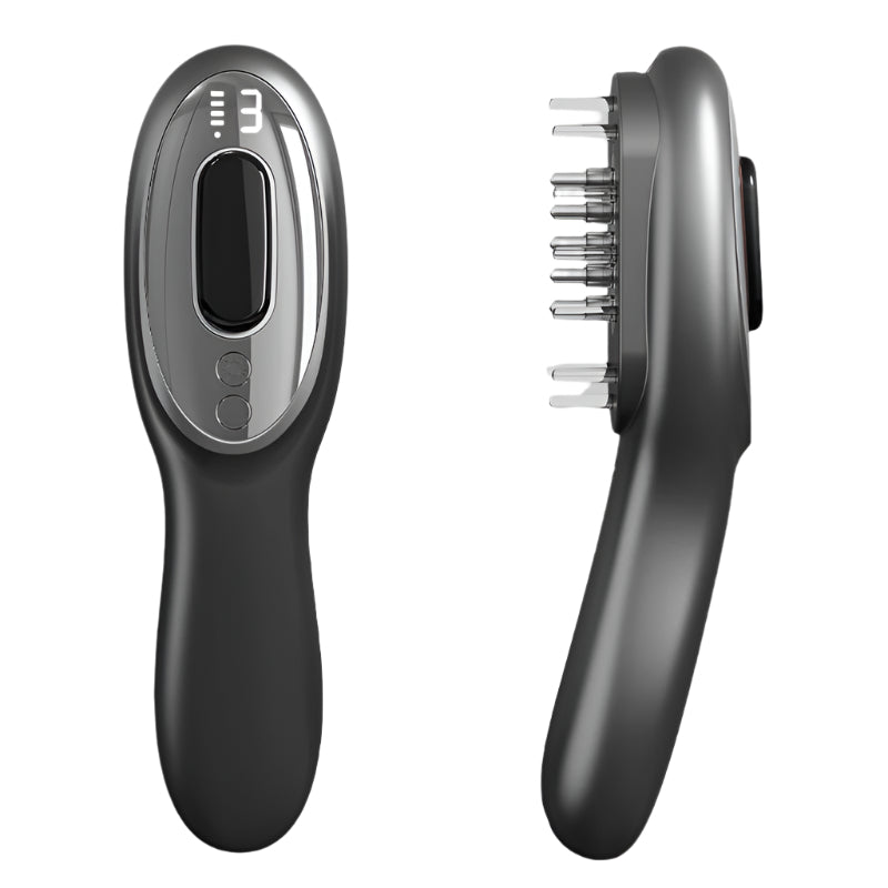 Electric Scalp Massager Comb with Red & Blue Light Therapy