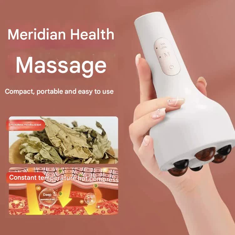 Smokeless Moxibustion Massager with Hot Compress