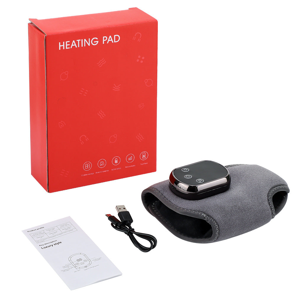 Rechargeable Electric Heating Ankle Brace with Vibration Massage