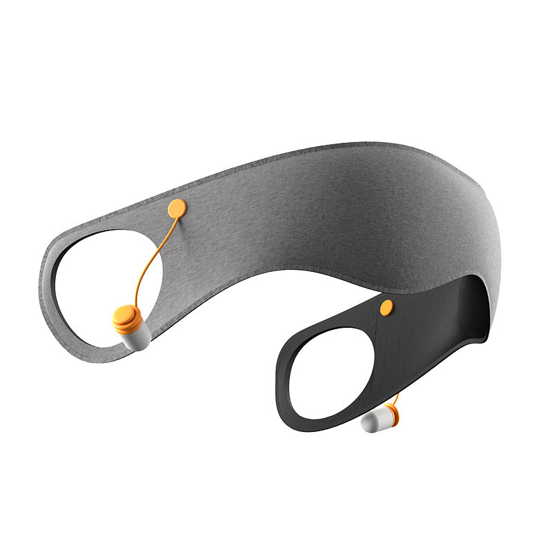 2-in-1 Blackout Sleep Mask with Earplugs for Travel and Home