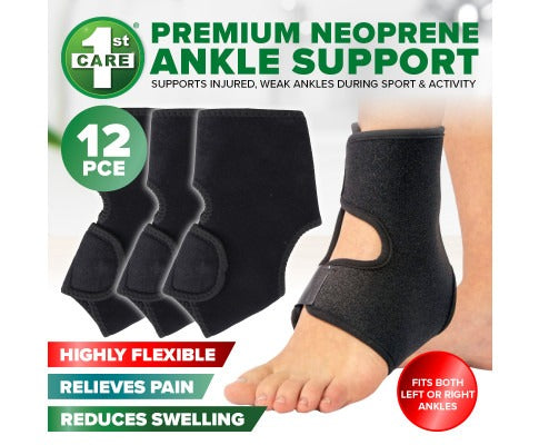 12PCE Ankle Supports Adjustable Flexible