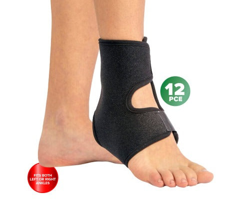 12PCE Ankle Supports Adjustable Flexible