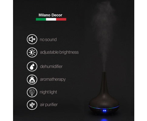 Milano Ultrasonic Aromatherapy Diffuser & Humidifier