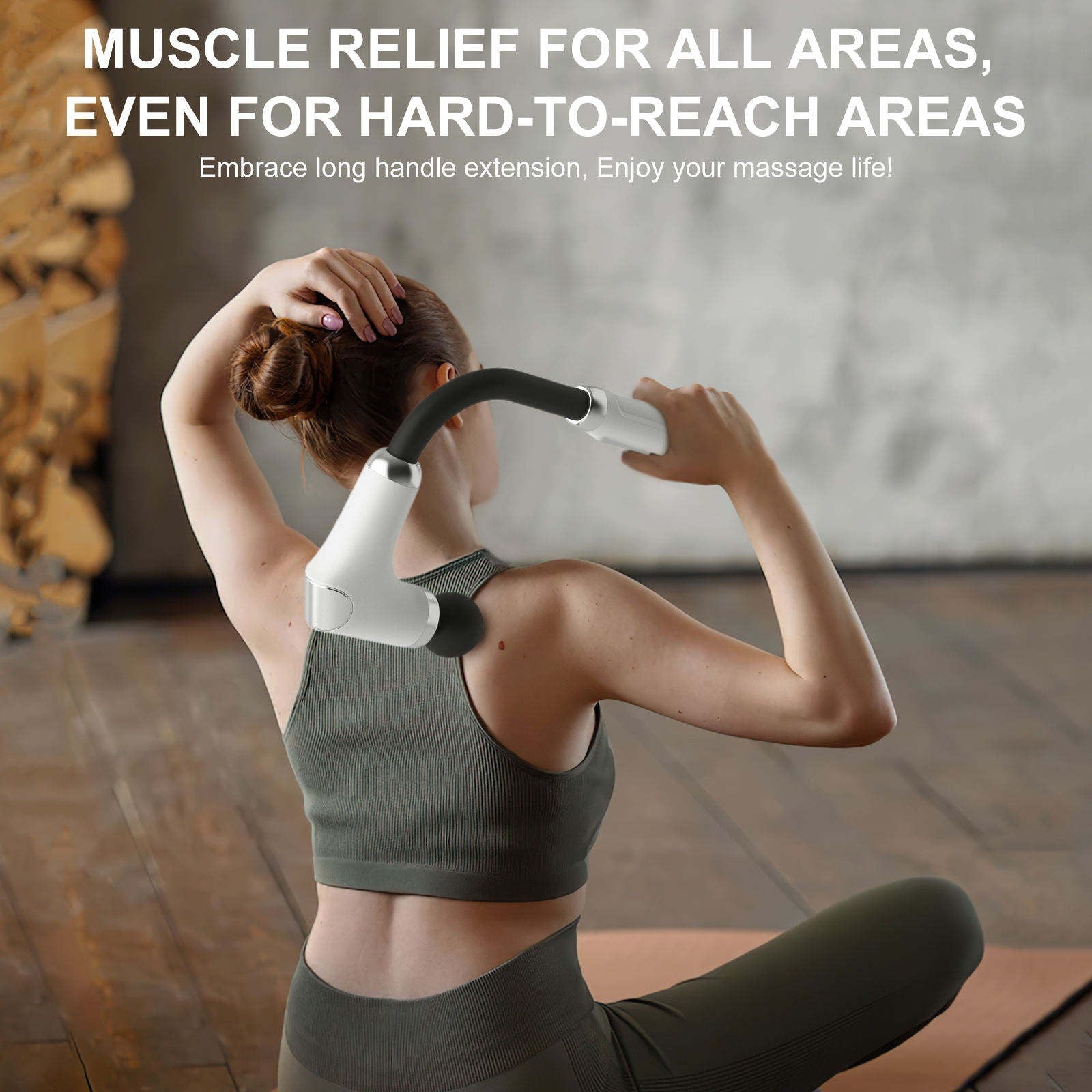 Long-Handle Percussion Massage Gun