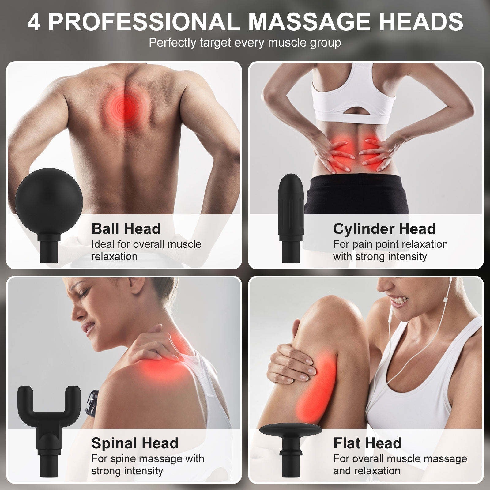 Long-Handle Percussion Massage Gun