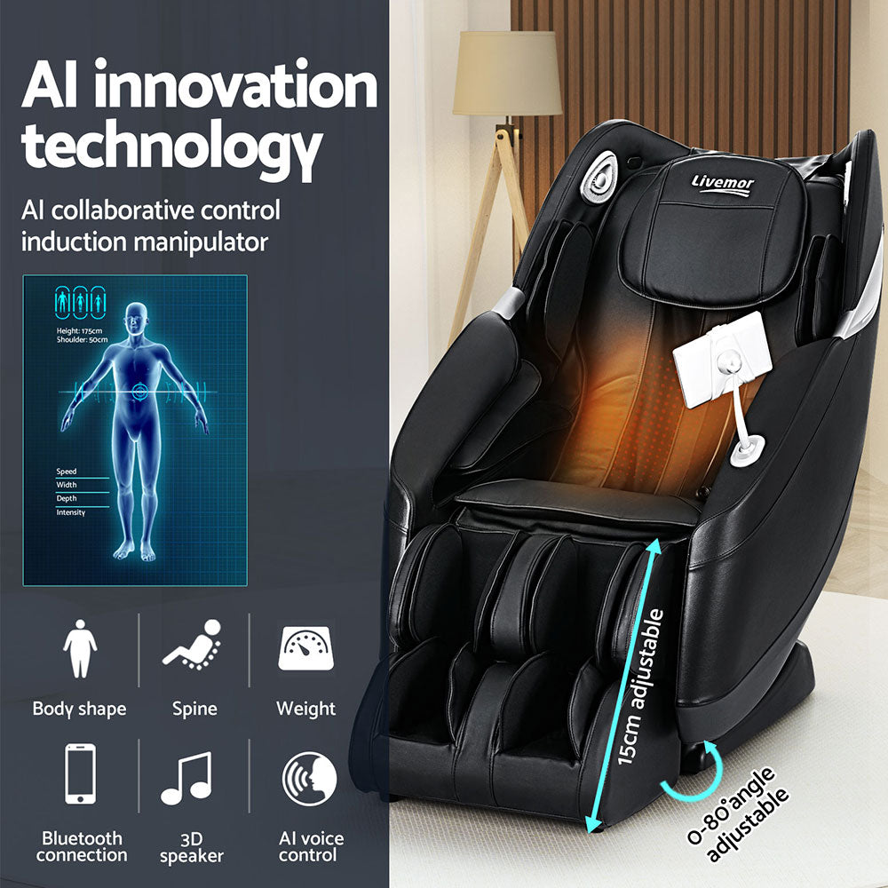 Flynn – 3D Zero Gravity Massage Chair with Heat, Voice Control & Bluetooth