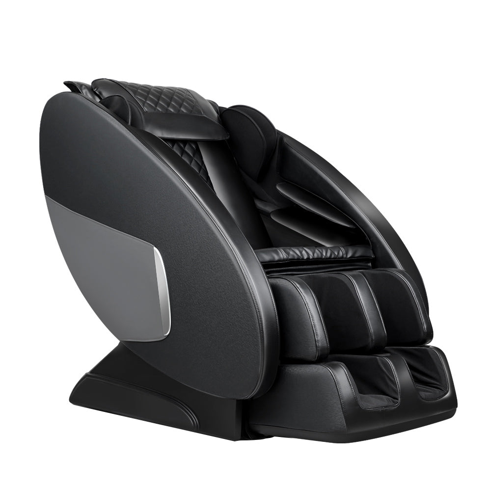 Ellmue – Black Zero Gravity Massage Chair with Heat & Foot Rollers