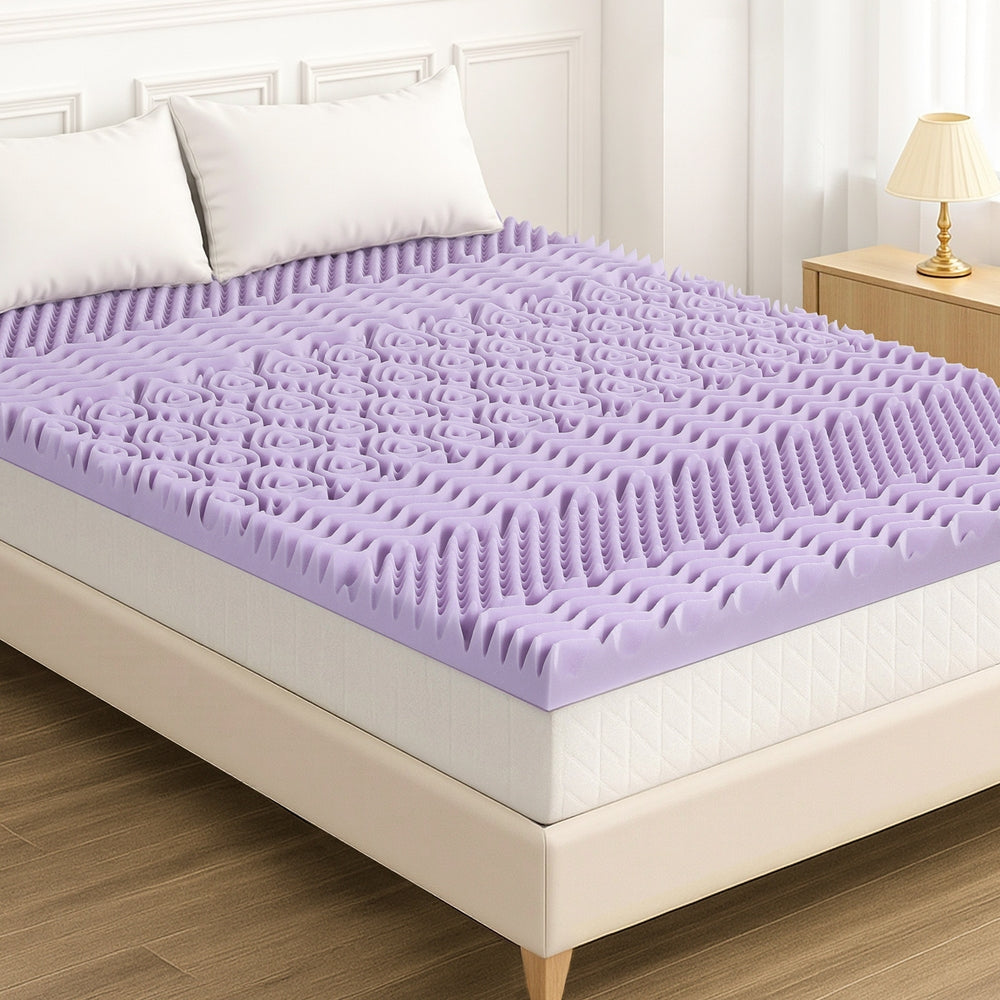 7-Zone Lavender Memory Foam Bamboo Topper
