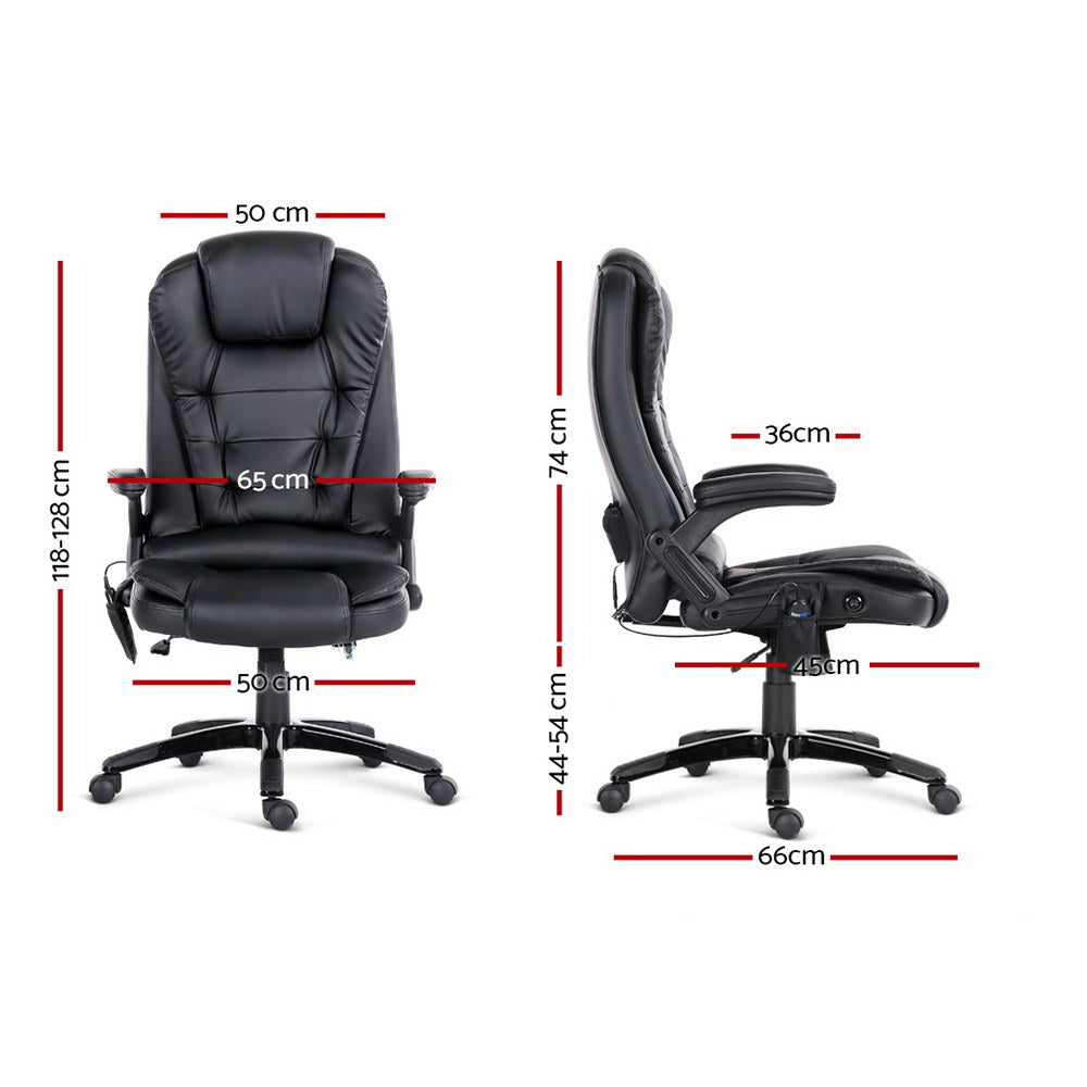 Ulrich Heated Massage Office Chair with 8 Therapeutic Zones