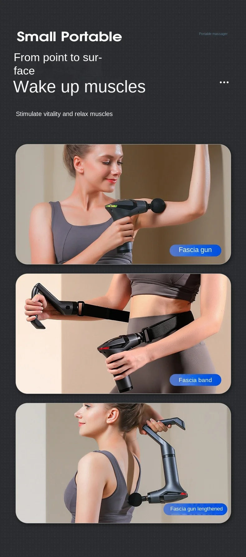 Muscle Relaxation Long-Handle Massage Gun