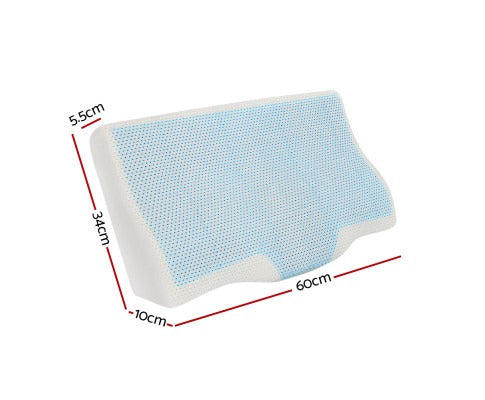 Memory Foam Contour Pillow Cool Gel