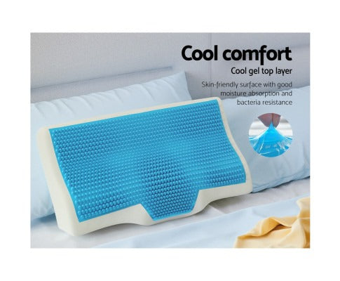 Memory Foam Contour Pillow Cool Gel