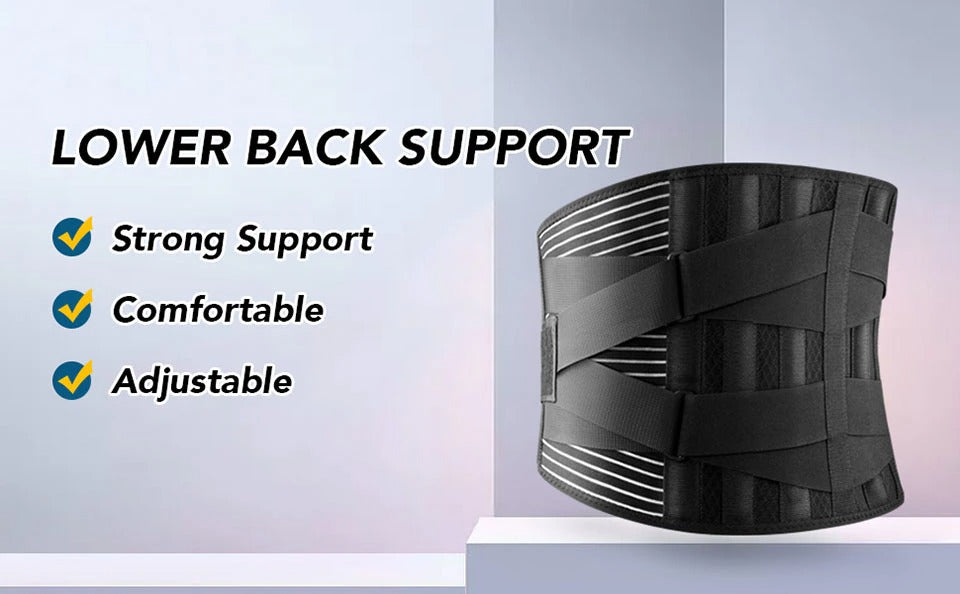 Lower Back Brace with 6 Stays Anti-skid Orthopedic Lumbar Support