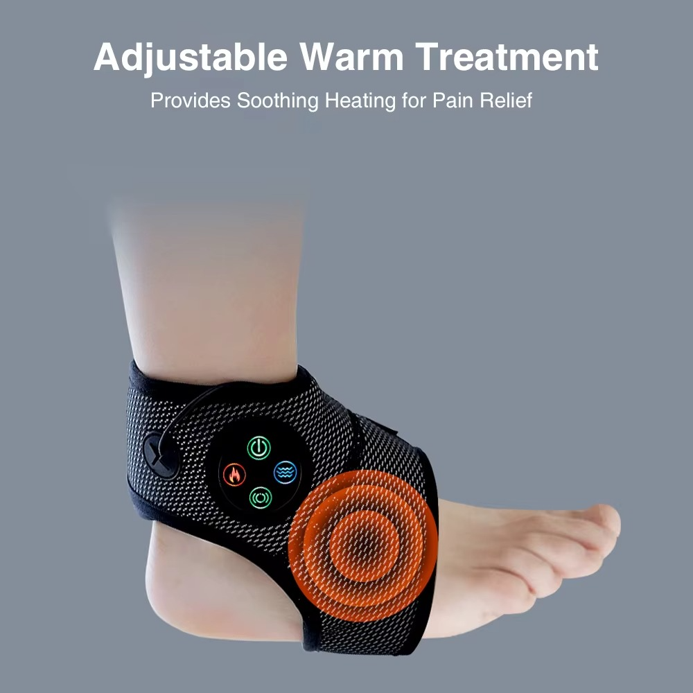 Smart Ankle Massage Brace with Heat & Vibration