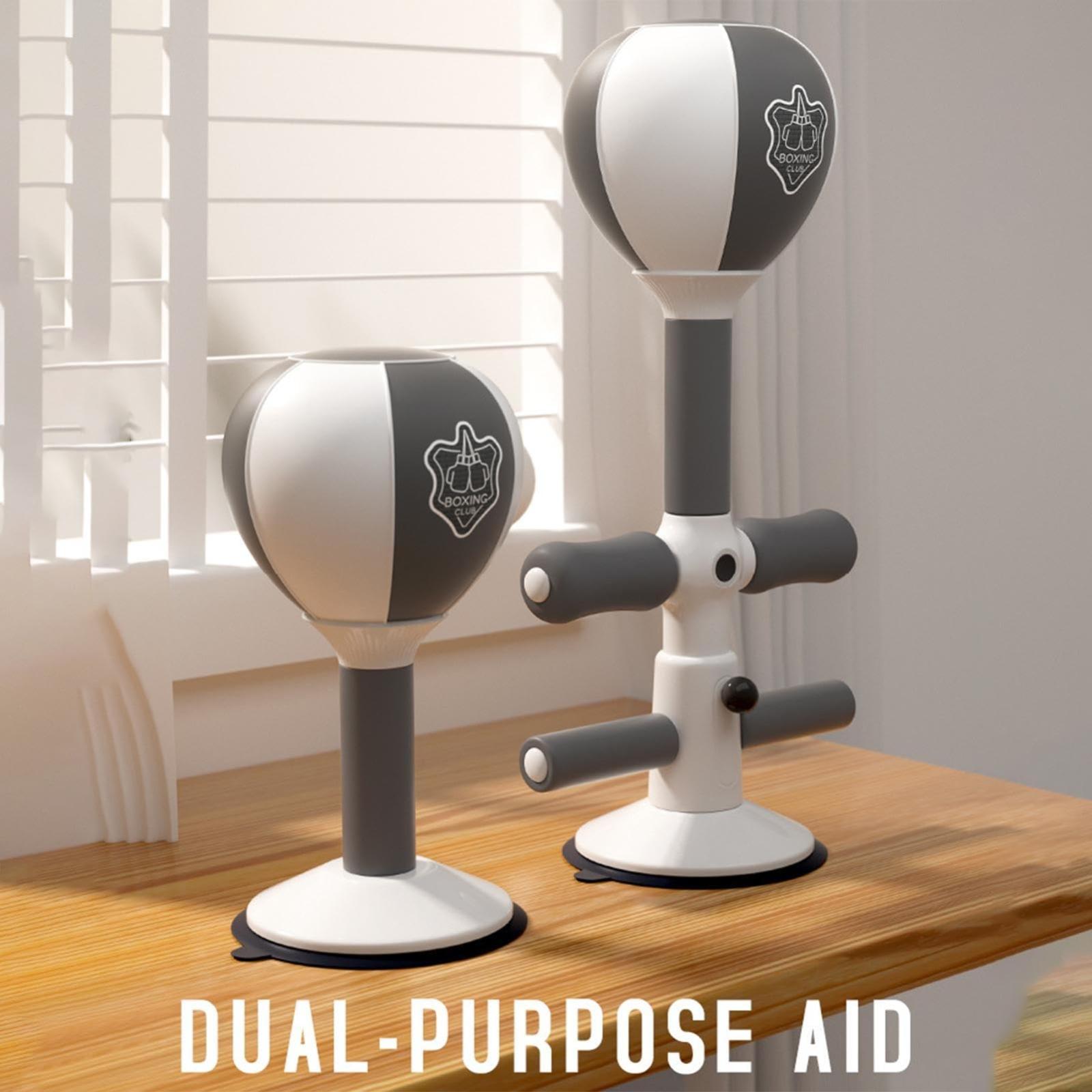 Adjustable 2-In-1 Sit-Up Boxing Ball Stand With Punching Bag