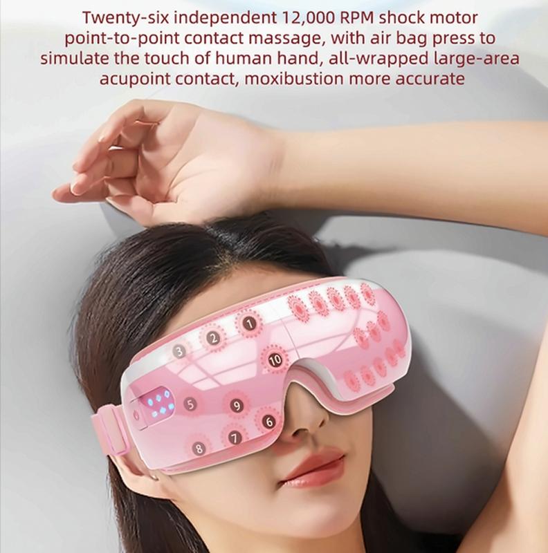 Adjustable Eye Massager With Hot Compress