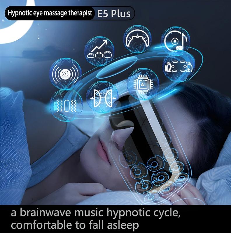 Adjustable Eye Massager With Hot Compress