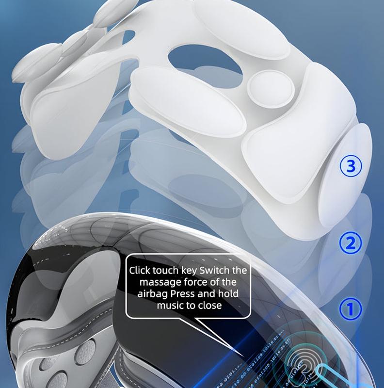 Adjustable Eye Massager With Hot Compress