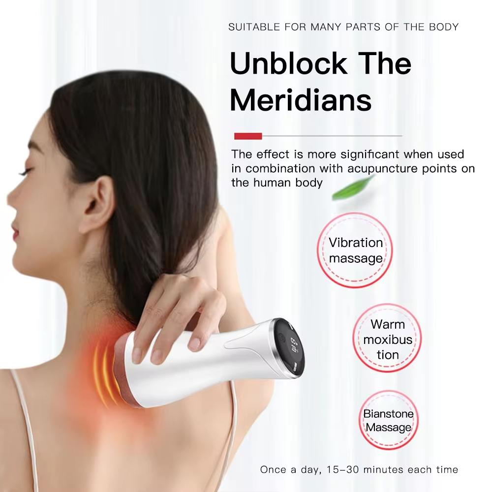9-Speed Electric Hot Compress Massager