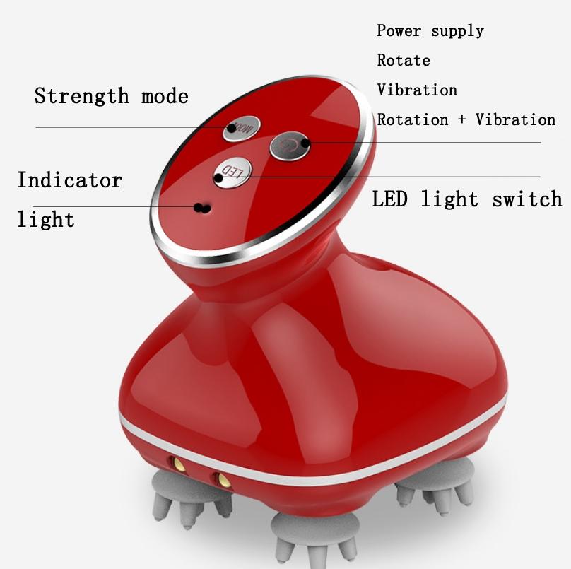 Ergonomic Electric Scalp Massager