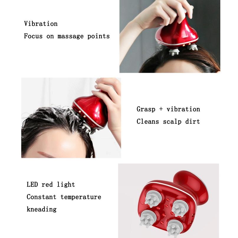 Ergonomic Electric Scalp Massager