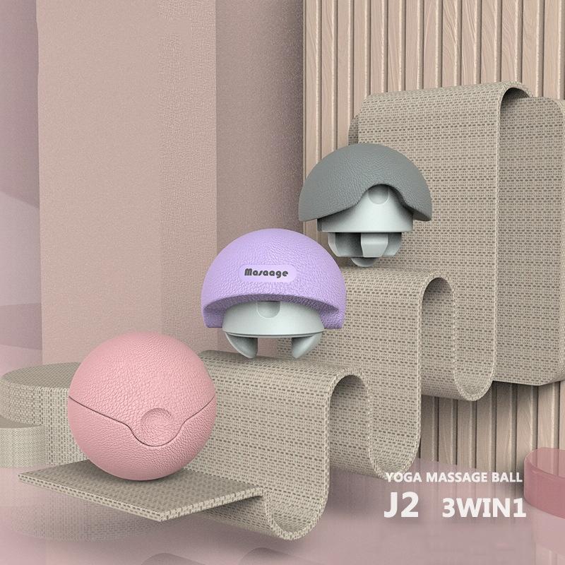 3-In-1 Fitness Yoga Massage Ball Cervical Meridian Massager