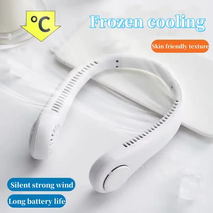 Leafless Rechargeable Hanging Neck Fan