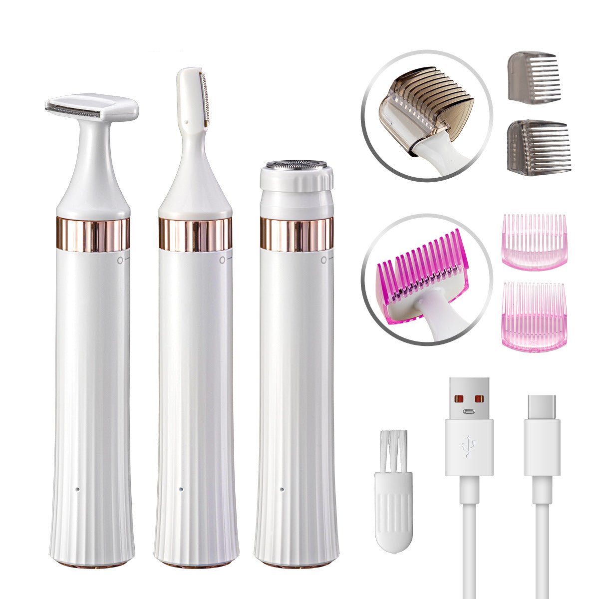 3-in-1 Rechargeable Electric Hair Removal Trimmer