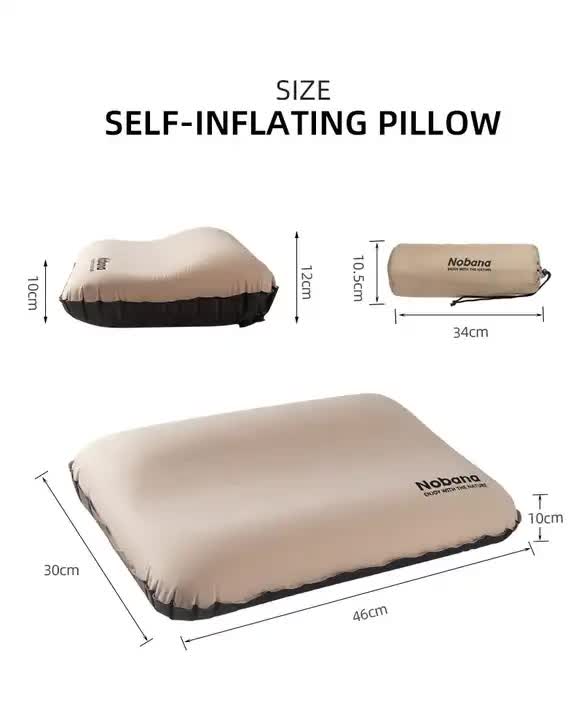 Automatic Inflatable 3D Outdoor Sponge Pillow