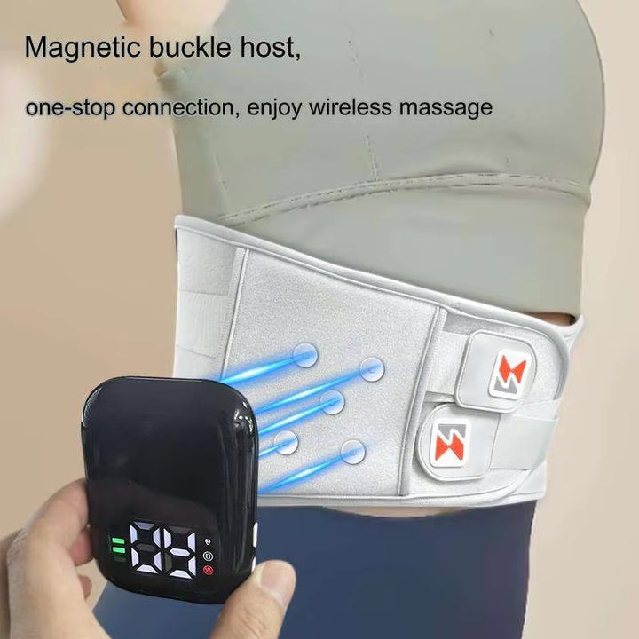 Wireless Heated Waist Massager with Lumbar Support