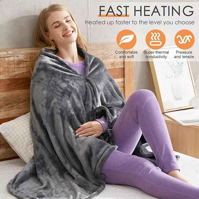 Electric Heated Flannel Blanket