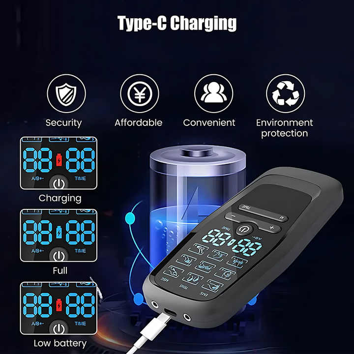 Dual Output EMS/TENS Massage Device