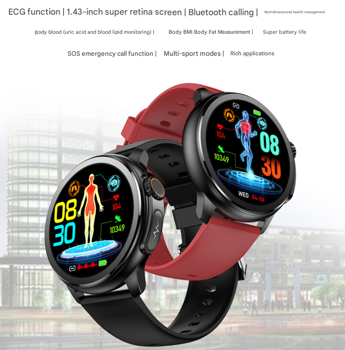 Touch Screen Smartwatch with Heart Rate & Fitness Tracking