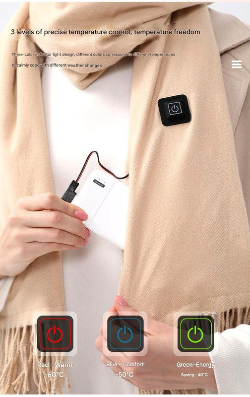 Electric Warming Scarf Winter Outdoor Essential