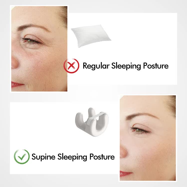 Beauty Sleep Pillow - Contoured Memory Foam Pillow for Face & Neck Support