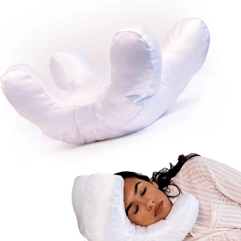 Beauty Sleep Pillow - Contoured Memory Foam Pillow for Face & Neck Support