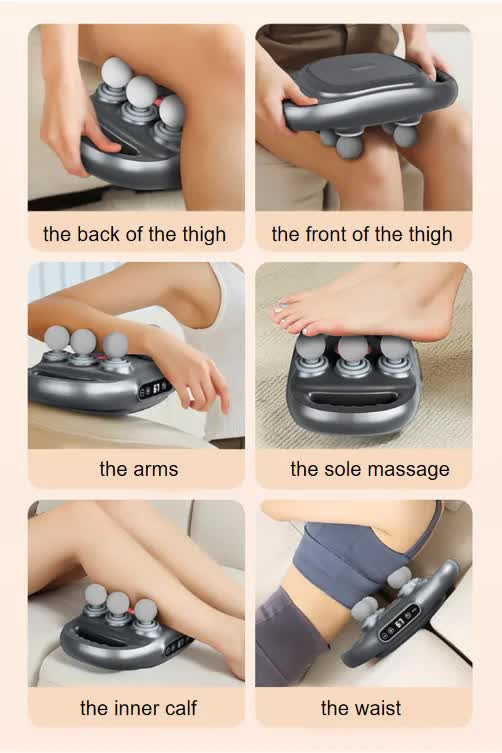 Advanced 6-Head Percussion Massager with Heat