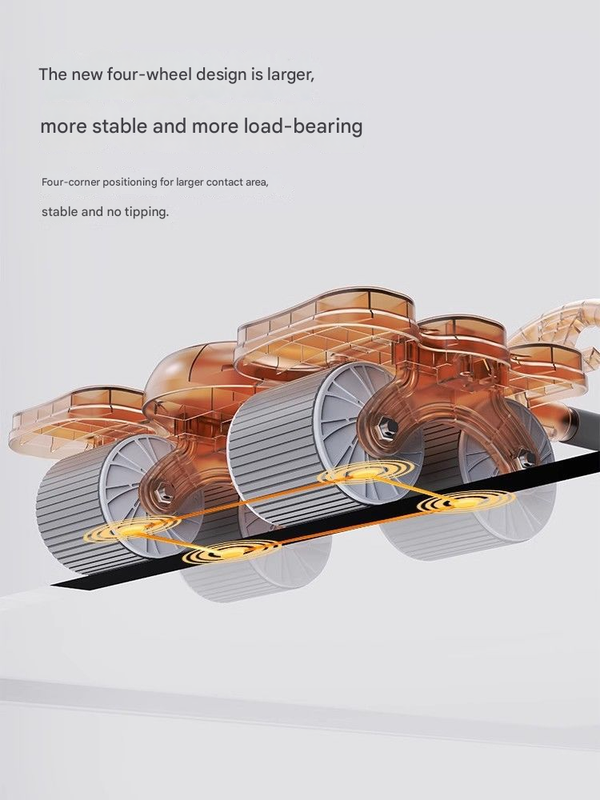 Six-Elbow Four-Wheel Automatic Rebound Abdominal Wheel\