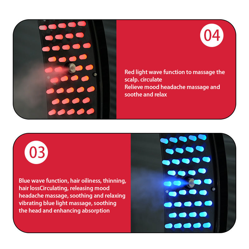 LED Therapy Scalp Massager Comb