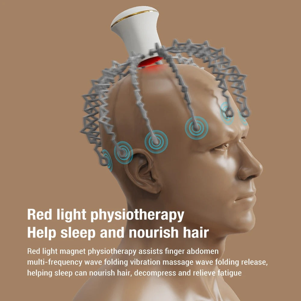 Wireless Electric Vibration Physiotherapy Head Masssager